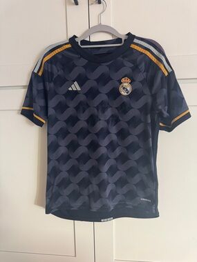 adidas Kids Navy and Gold Real Madrid Soccer Jersey